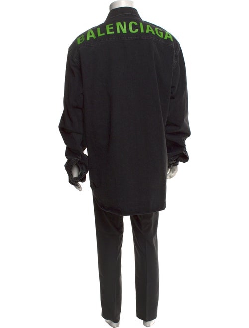 Balenciaga Signature Logo Long Sleeve Shirt