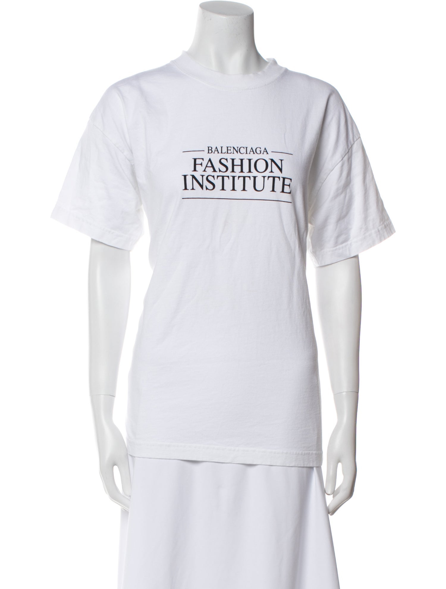 Balenciaga Graphic Print Crew Neck T-Shirt