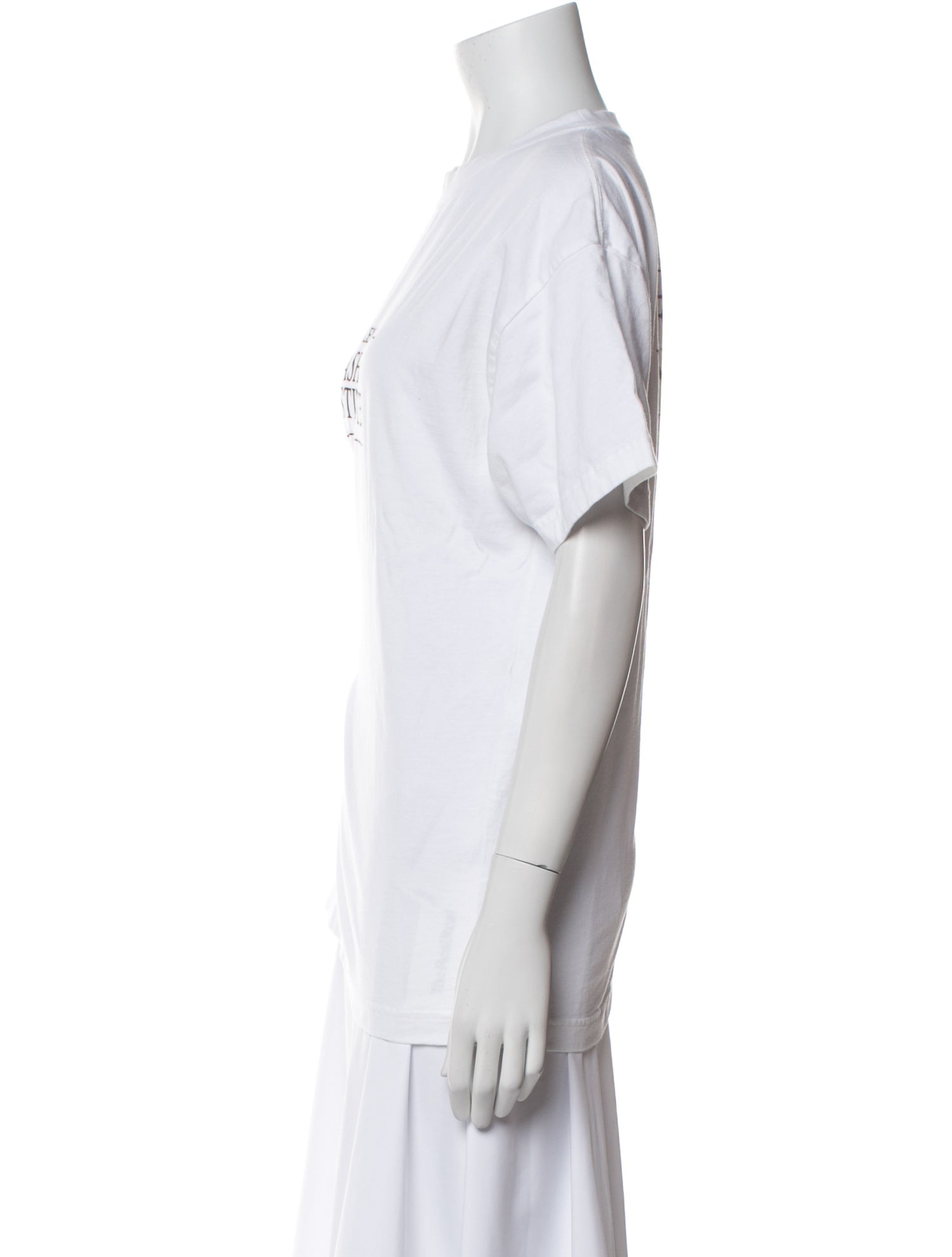 Balenciaga Graphic Print Crew Neck T-Shirt