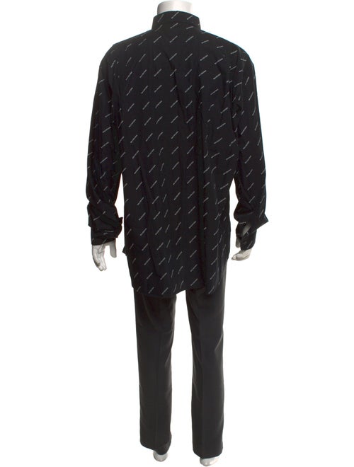 Balenciaga Plaid Print Long Sleeve Shirt