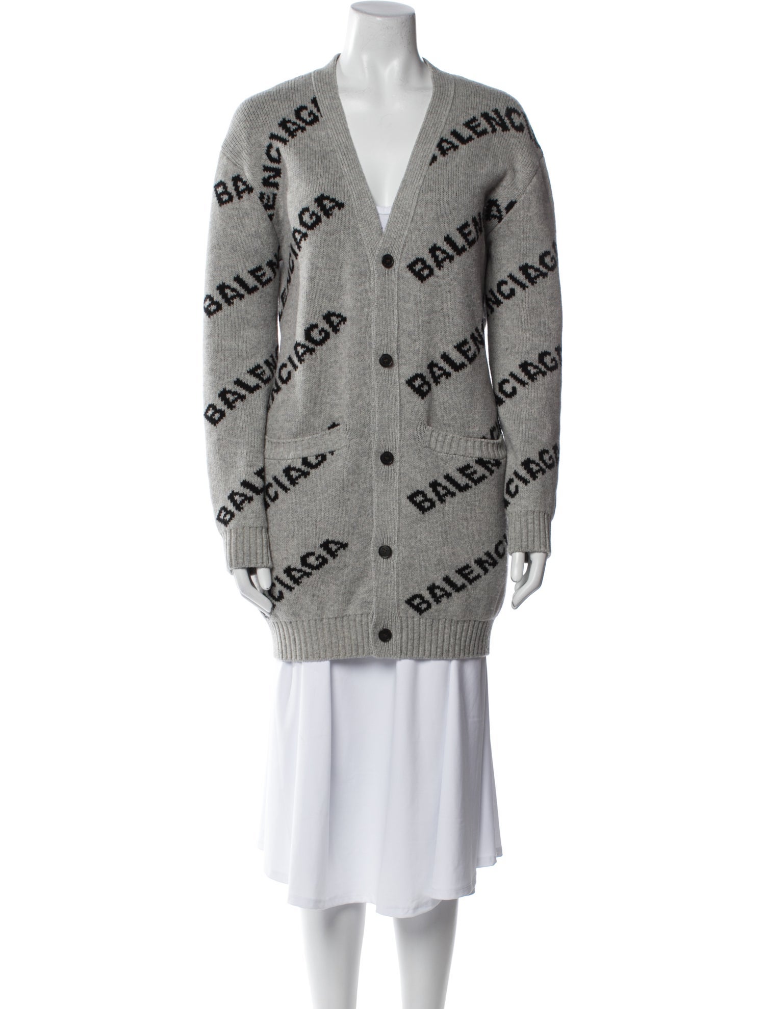 Balenciaga 2018 'All Over Logo' Sweater