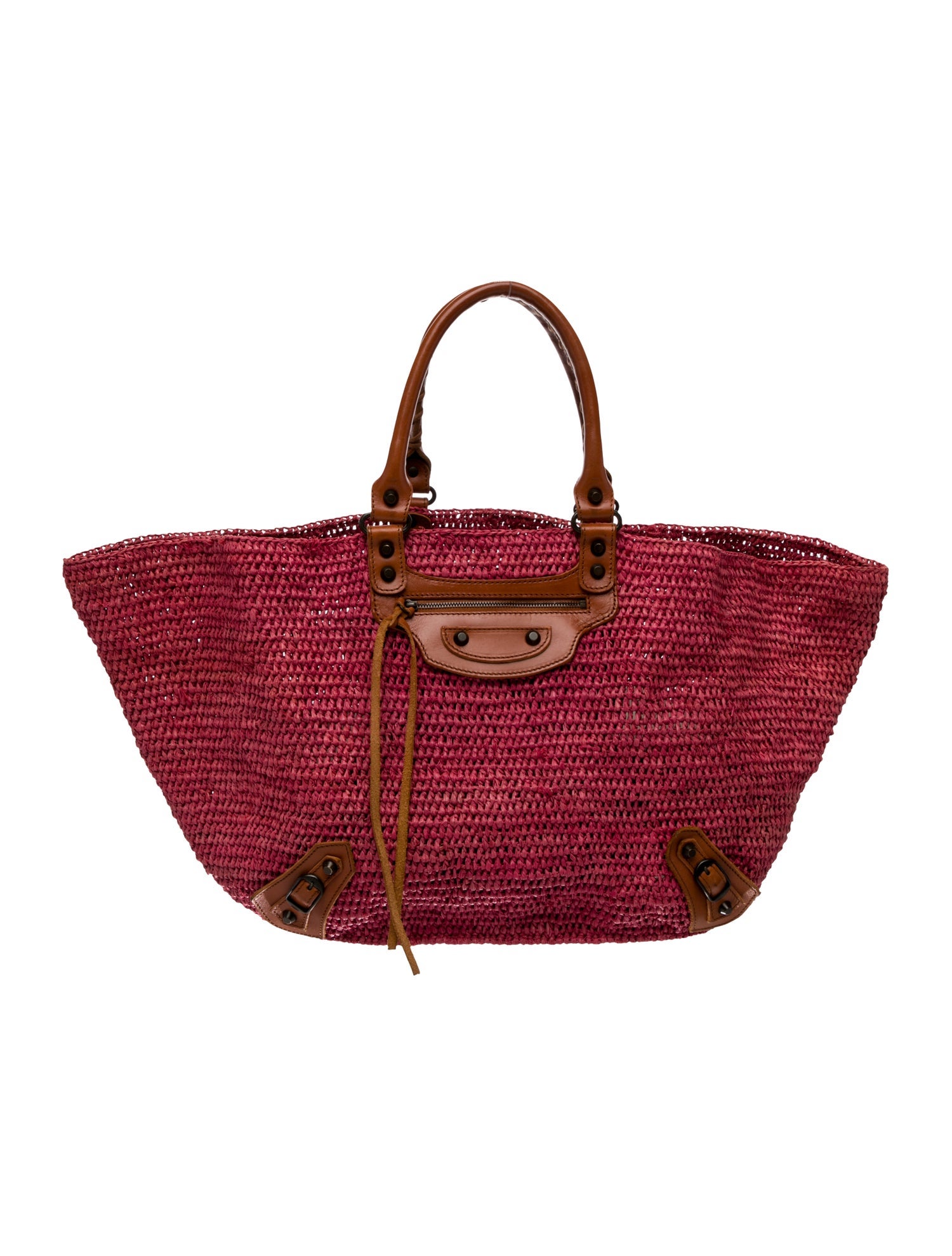 Balenciaga Raffia Panier Vintage