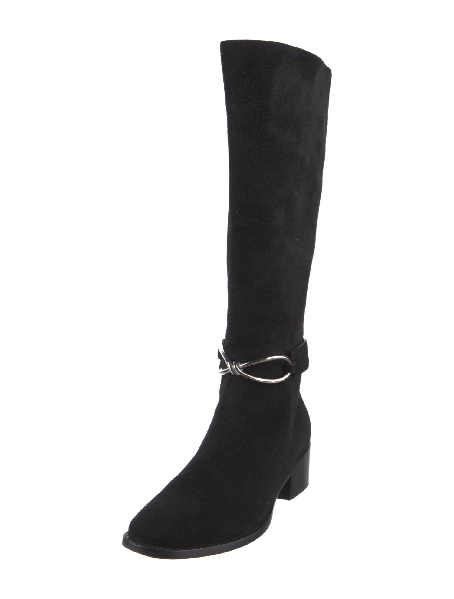 Balenciaga Suede Riding Boots