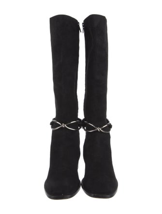 Balenciaga Suede Riding Boots