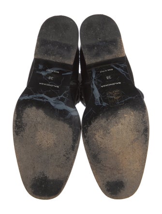 Balenciaga Suede Riding Boots