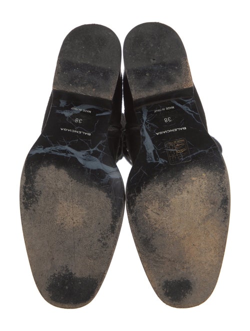 Balenciaga Suede Riding Boots