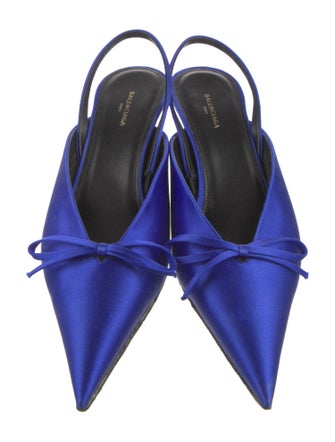 Balenciaga Satin Bow Accents Mules