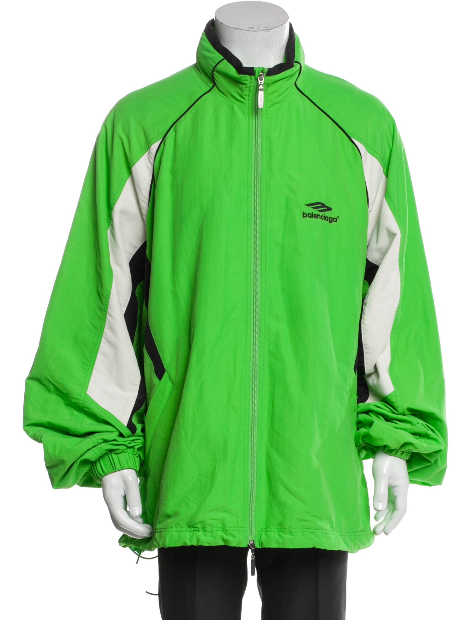 Balenciaga 2021 Colorblock Pattern Windbreaker