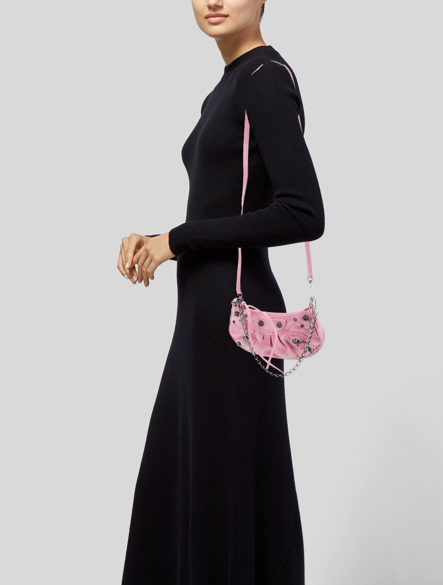 Balenciaga Denim Clutch Mini 2022