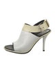 Balenciaga Leather Colorblock Pattern Slingback Pumps
