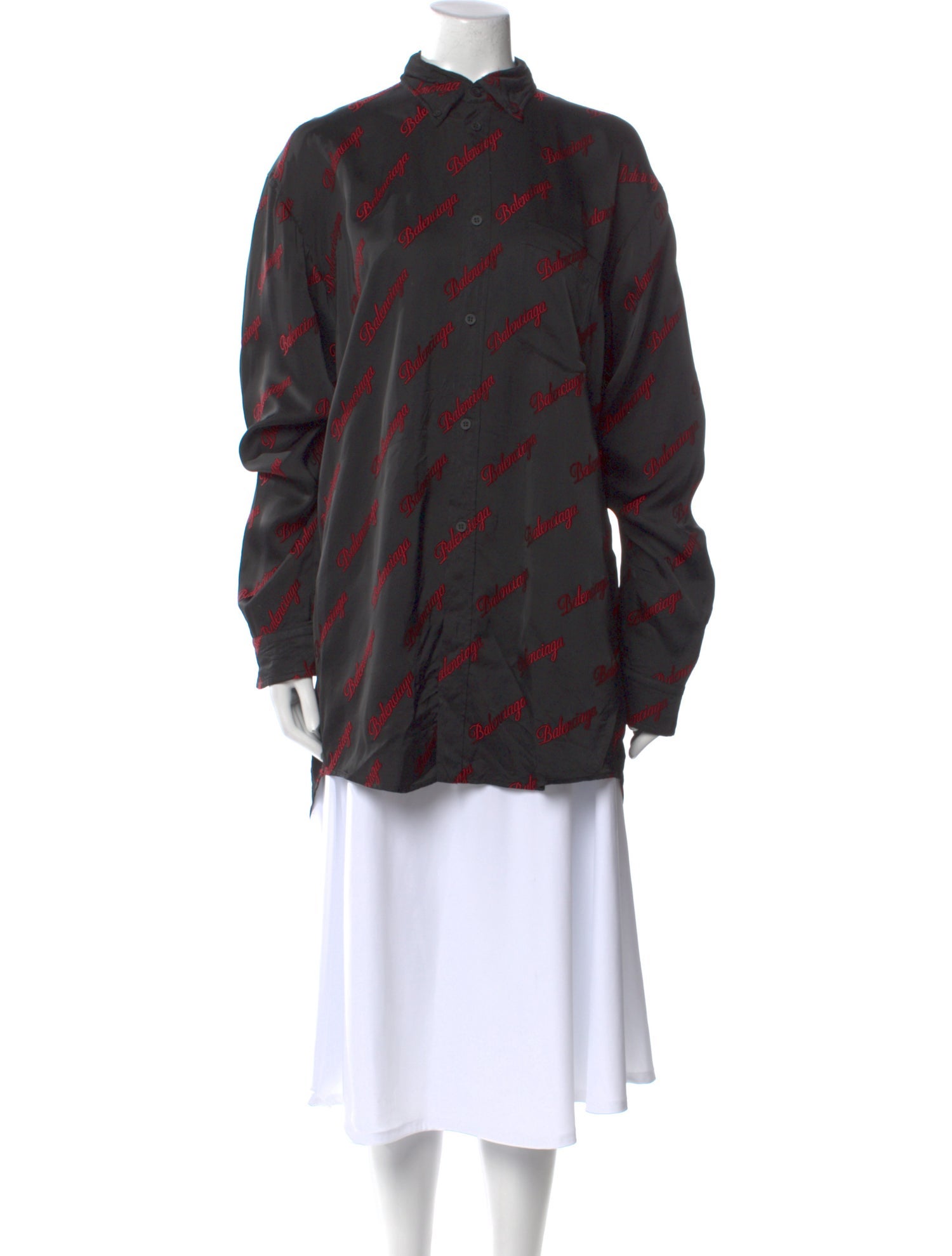 Balenciaga 2021 Printed Tunic