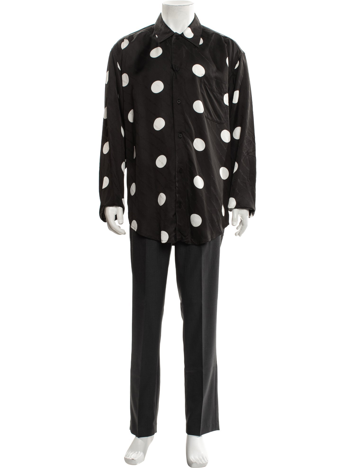 Balenciaga Polka Dot Print Pajama Top w/ Tags