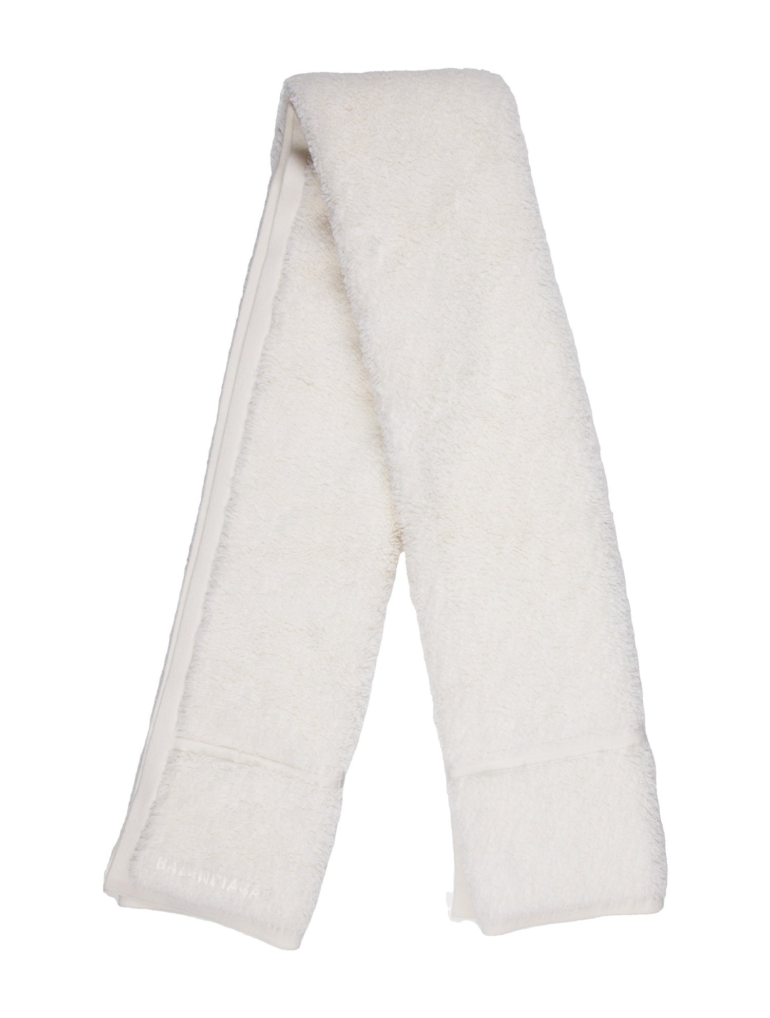 Balenciaga Towel-Style Wool Shawl