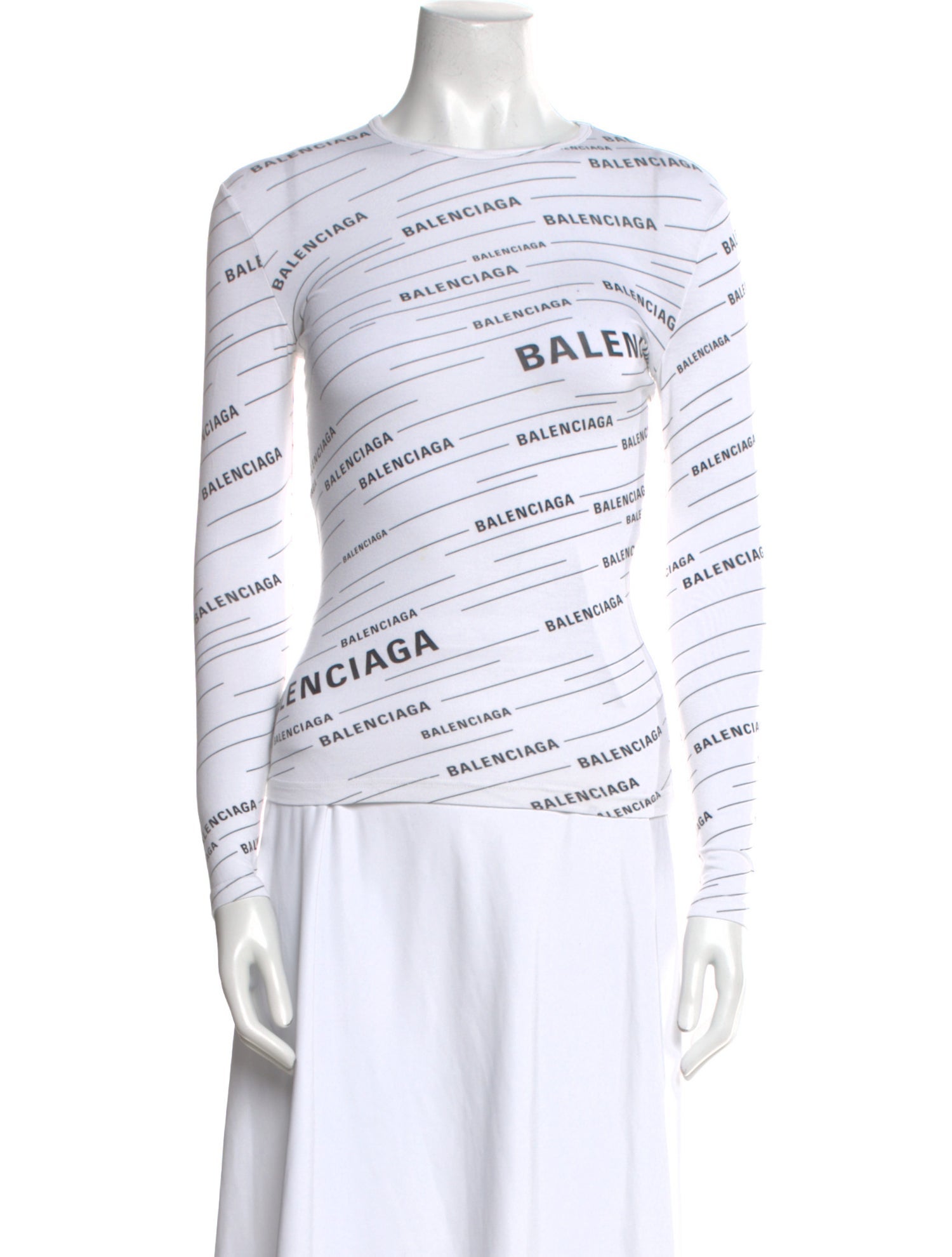 Balenciaga 2018 Graphic Print Top