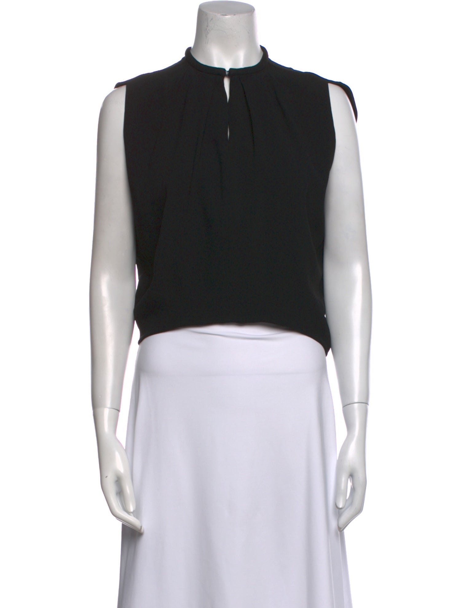 Balenciaga 2013 Mock Neck Crop Top