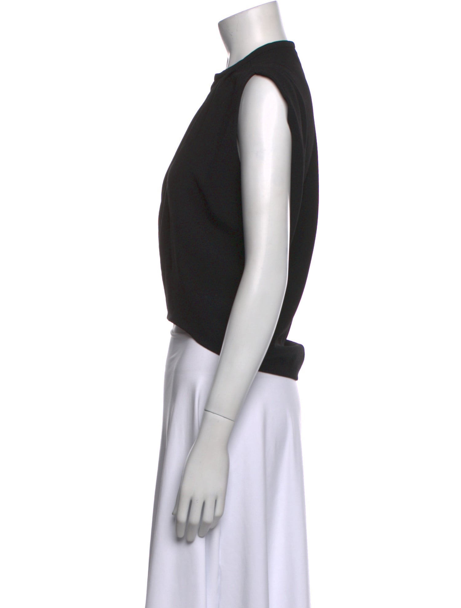 Balenciaga 2013 Mock Neck Crop Top