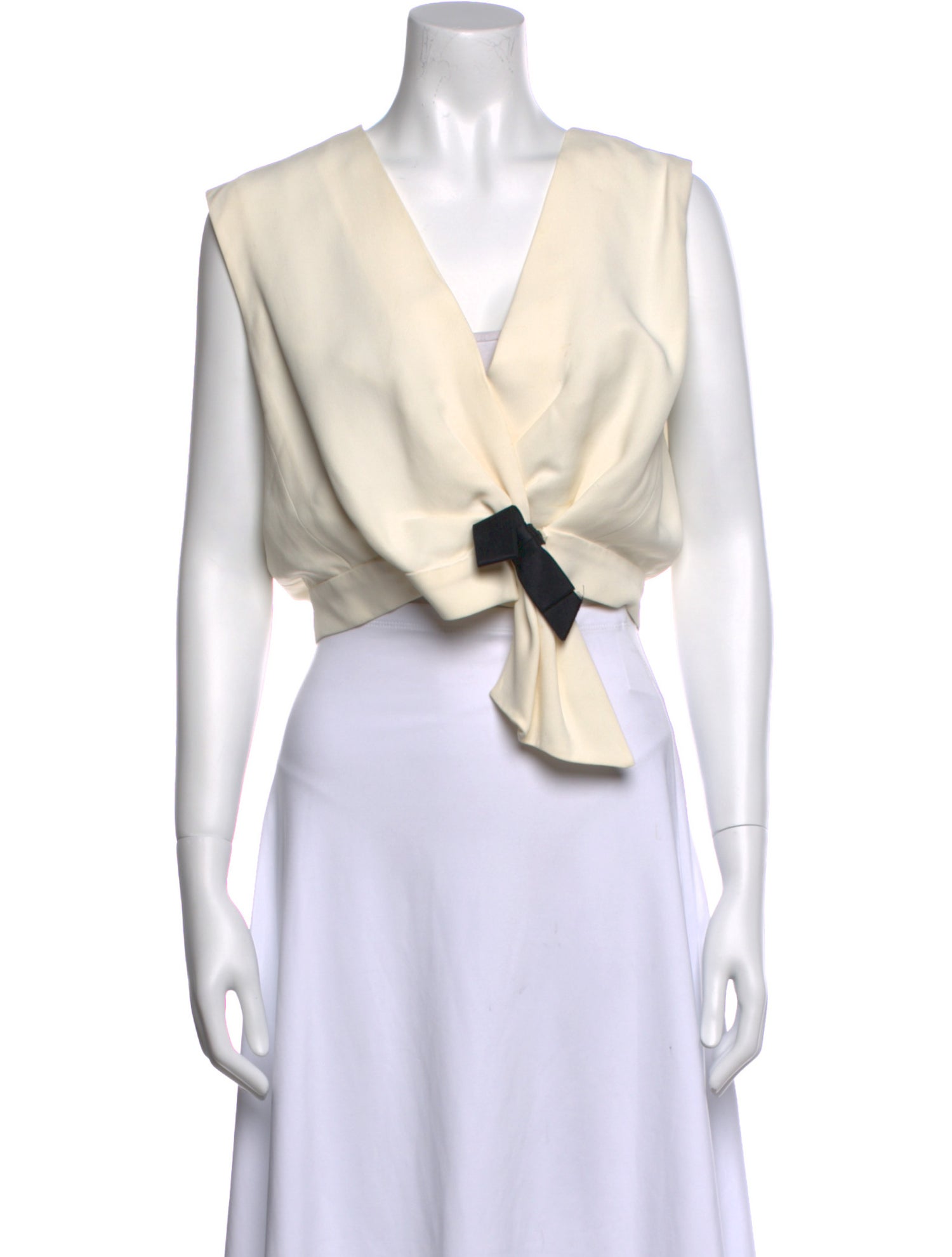 Balenciaga 2008 V-Neck Crop Top