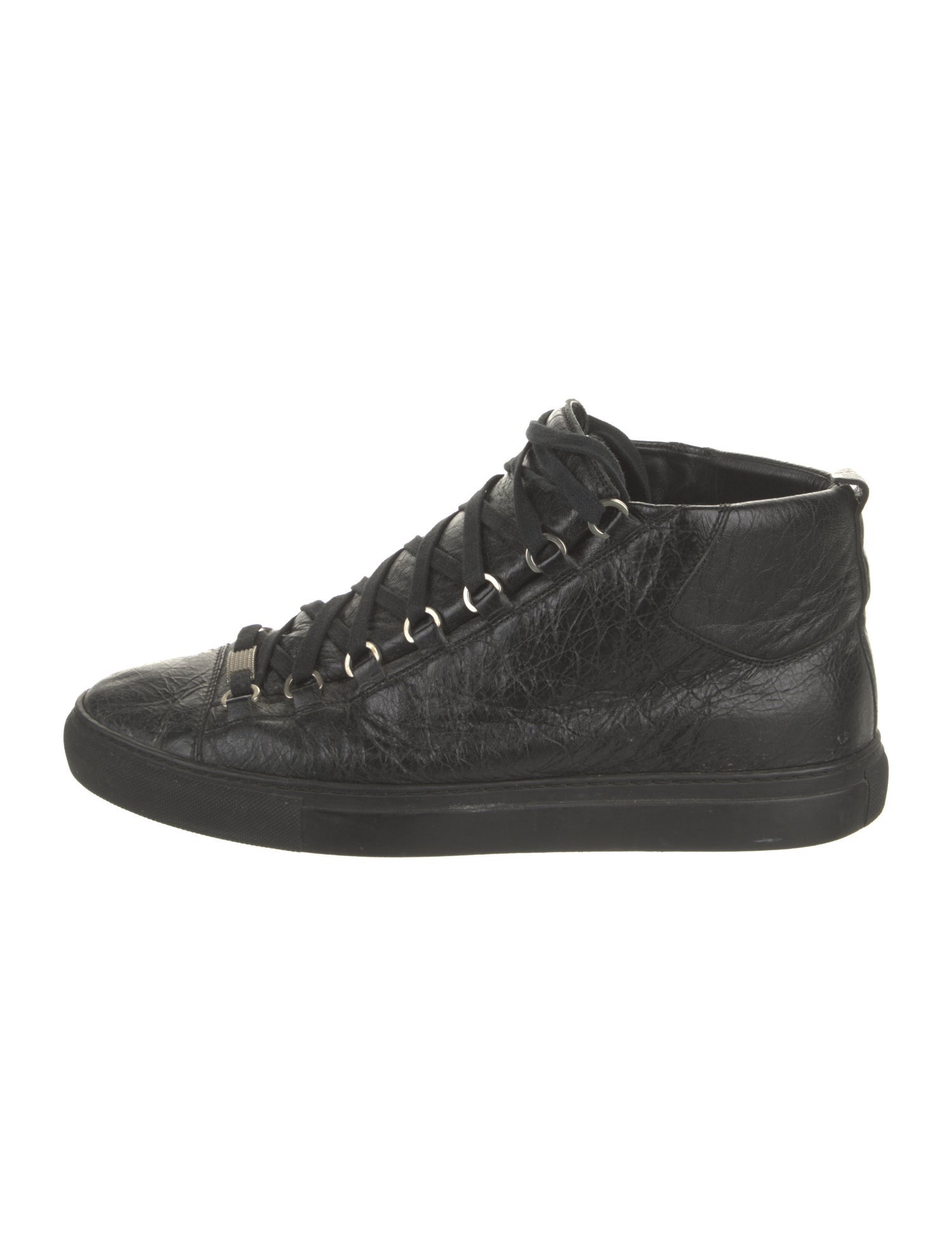 Balenciaga Leather Lace-Up Boots