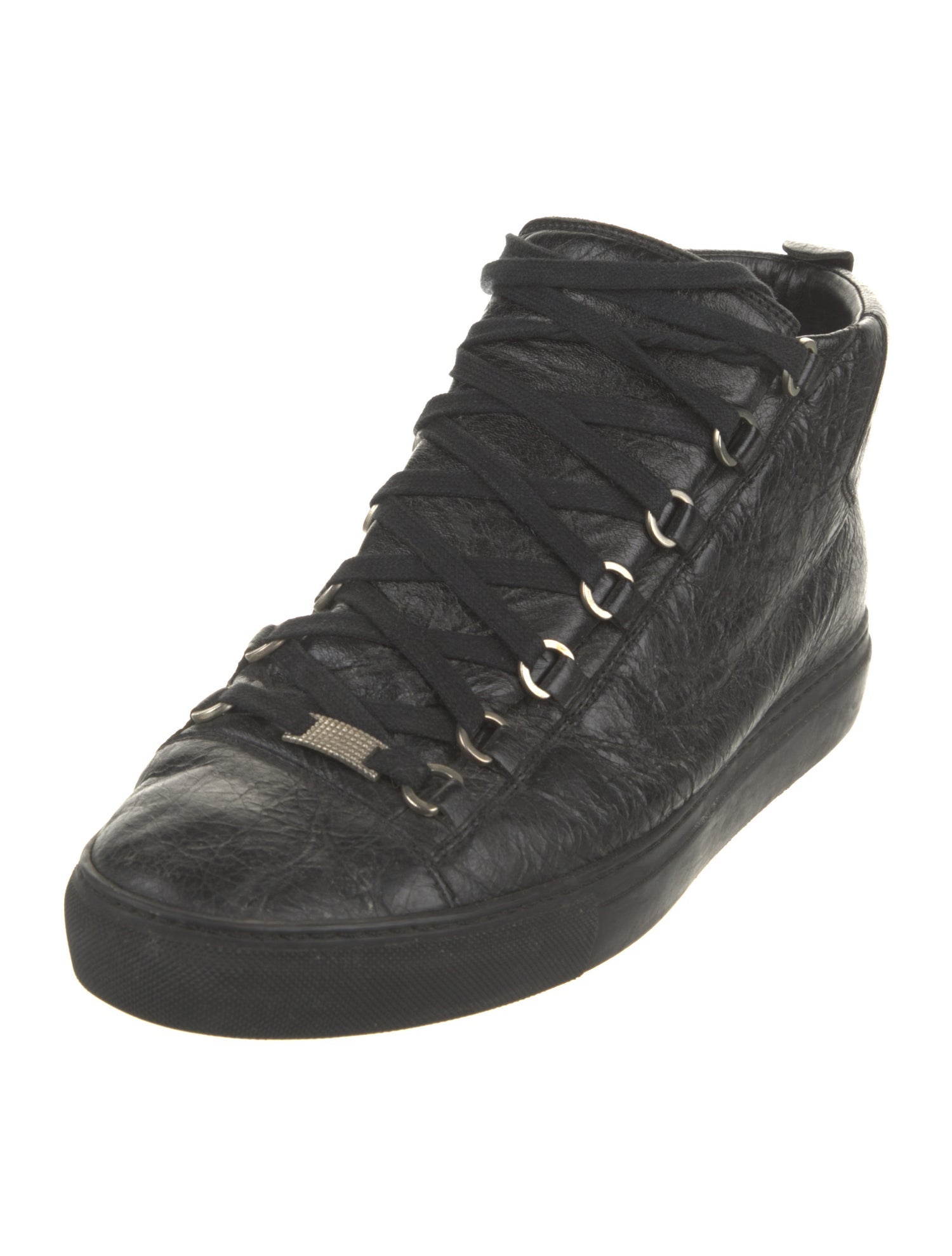 Balenciaga Leather Lace-Up Boots