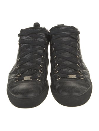 Balenciaga Leather Lace-Up Boots