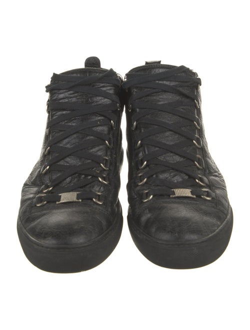 Balenciaga Leather Lace-Up Boots