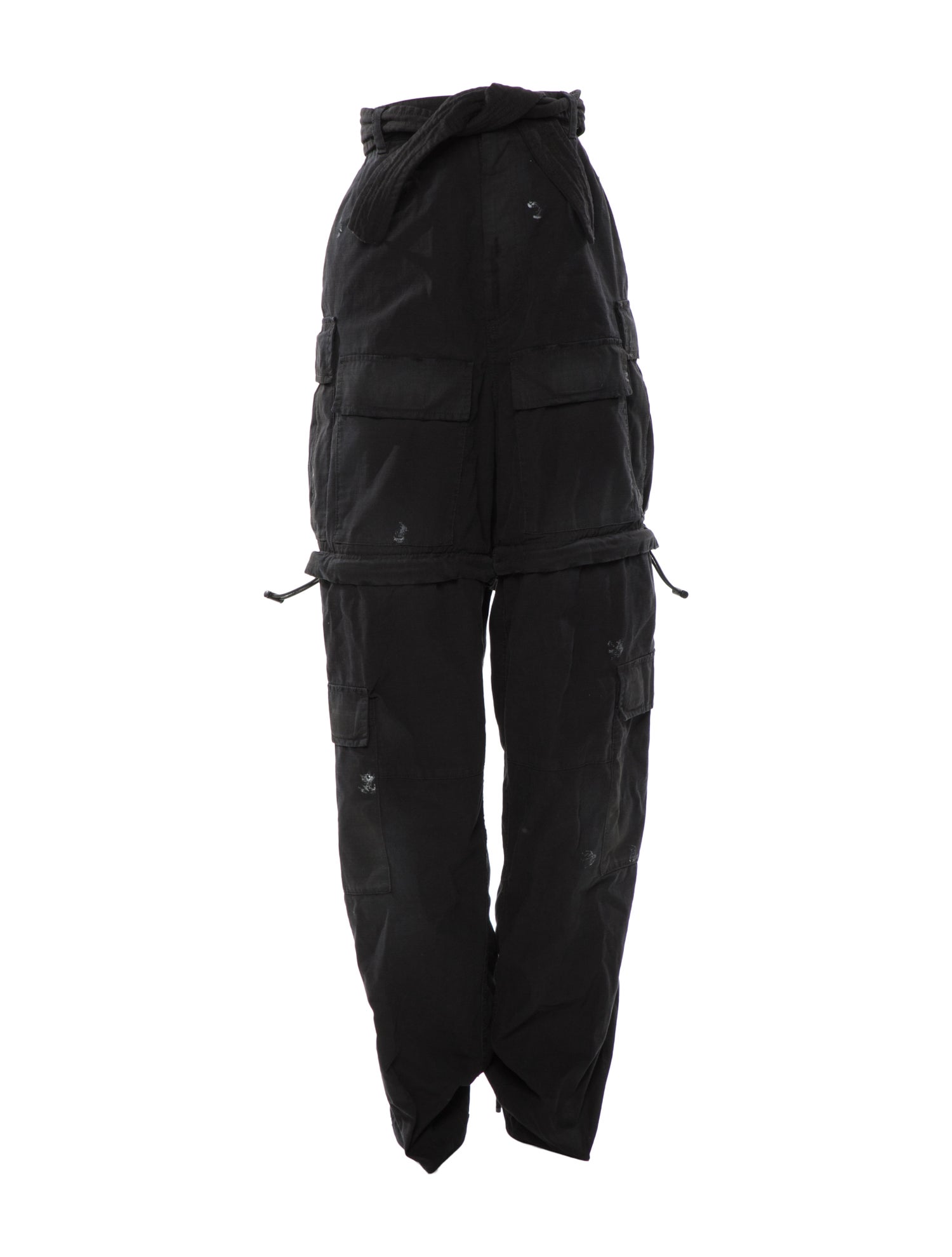 Balenciaga Canvas Printed Lace-Up Boots