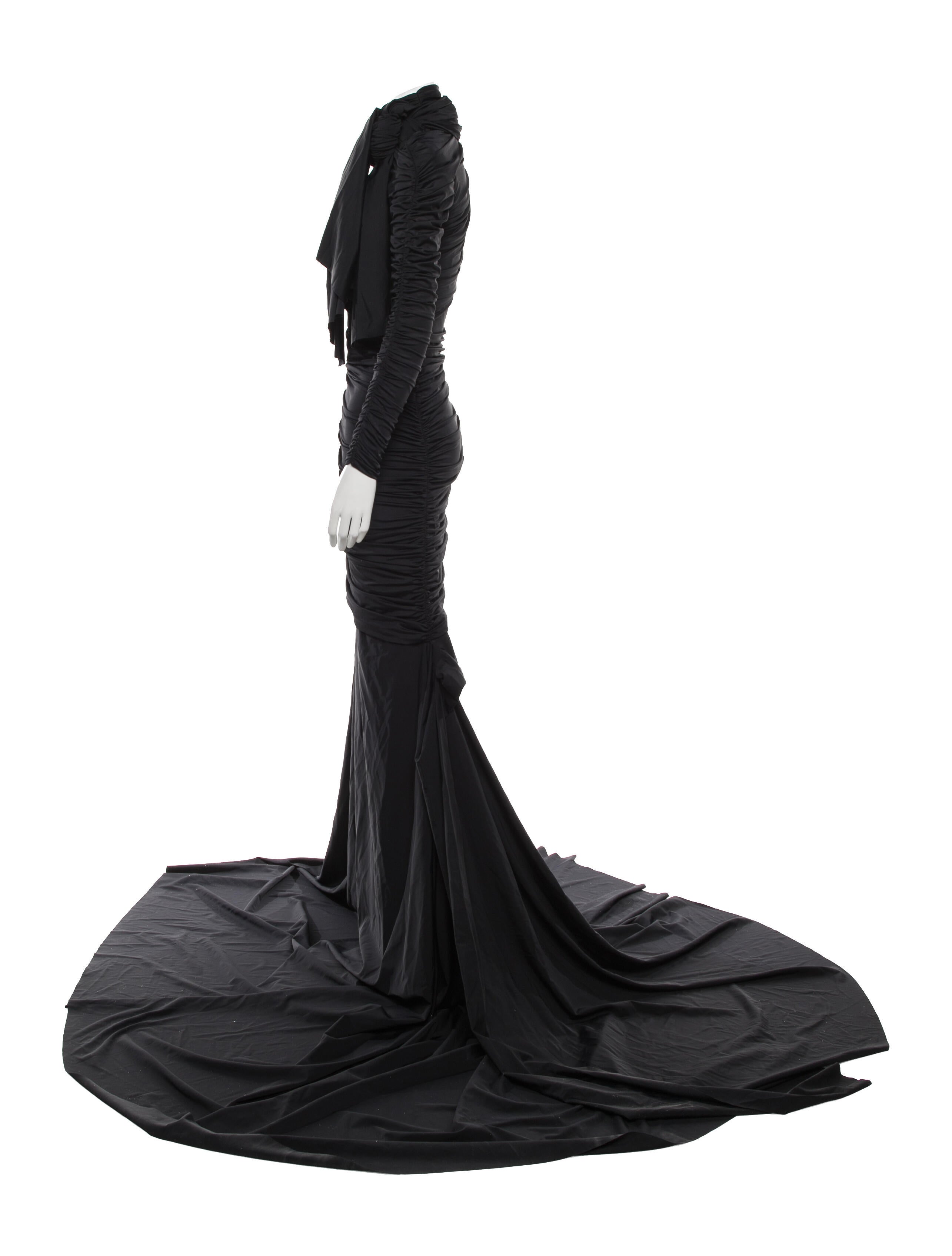 Balenciaga Turtleneck Long Dress