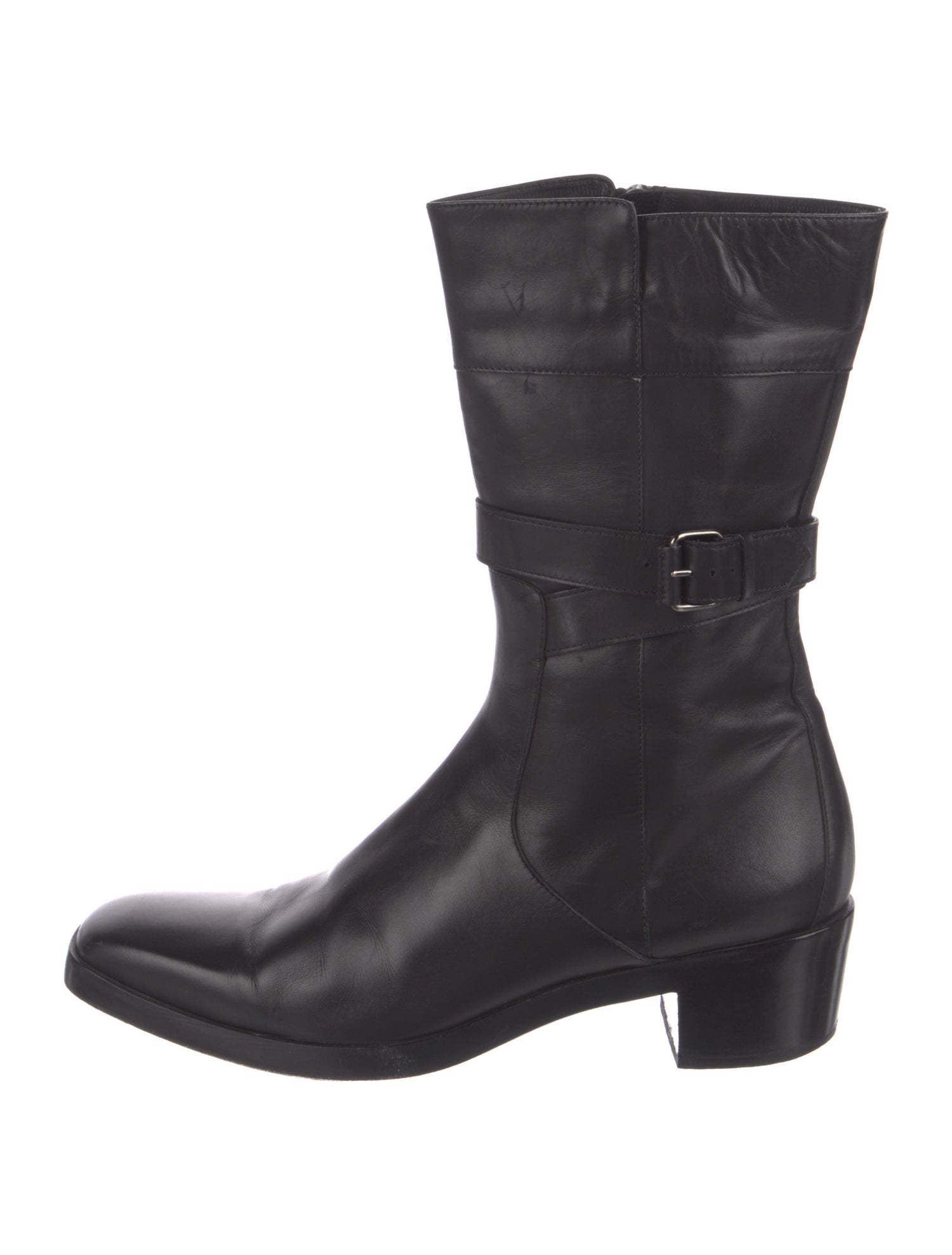 Balenciaga Leather Moto Boots