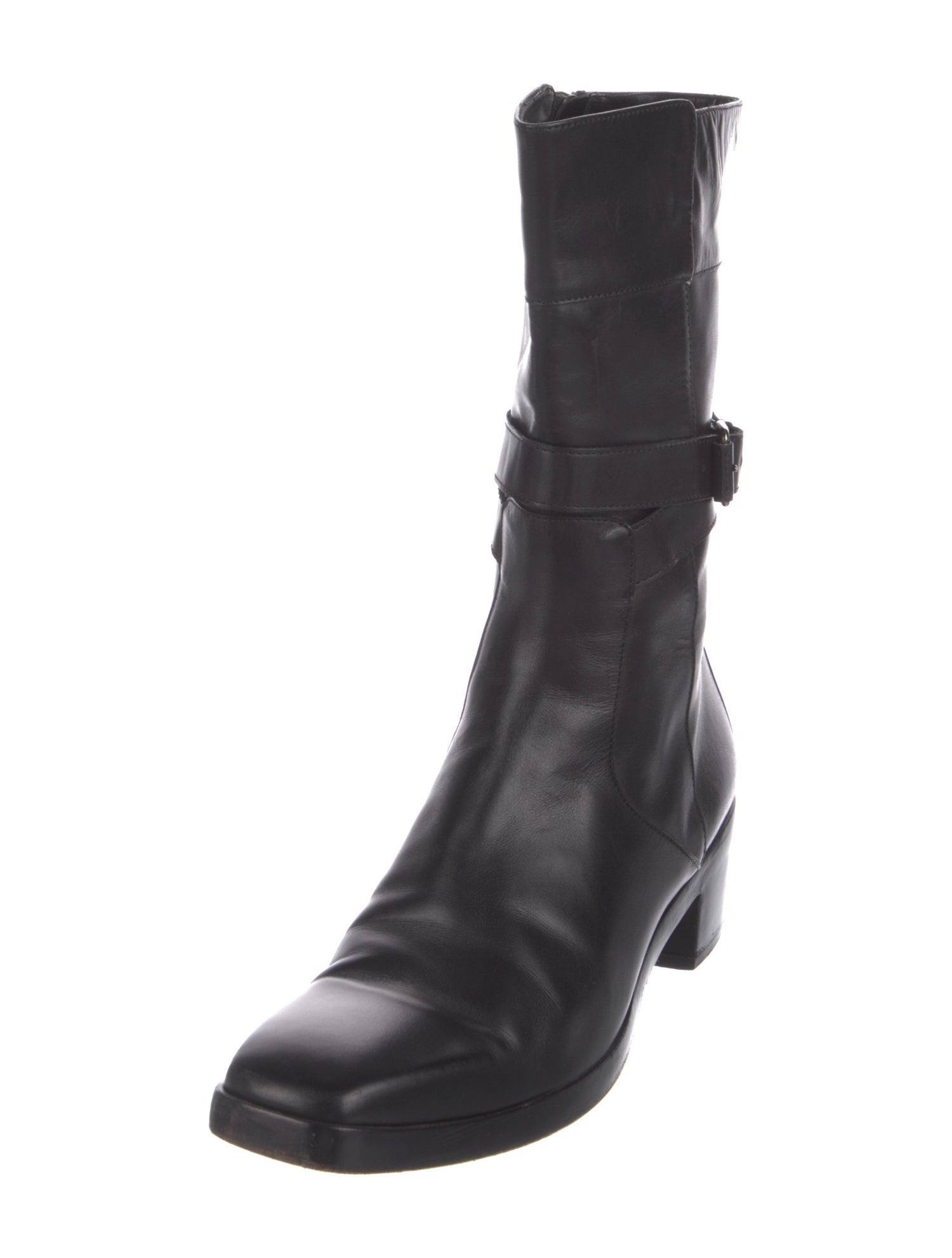 Balenciaga Leather Moto Boots