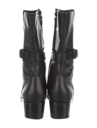 Balenciaga Leather Moto Boots