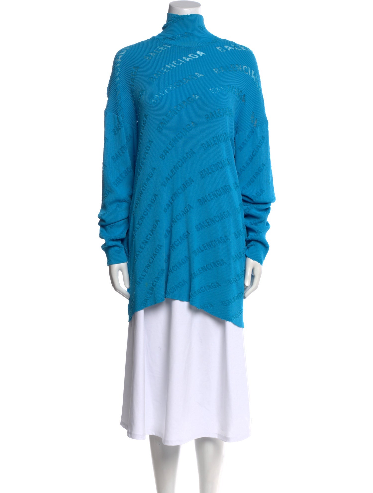 Balenciaga 2022 Mock Neck Tunic