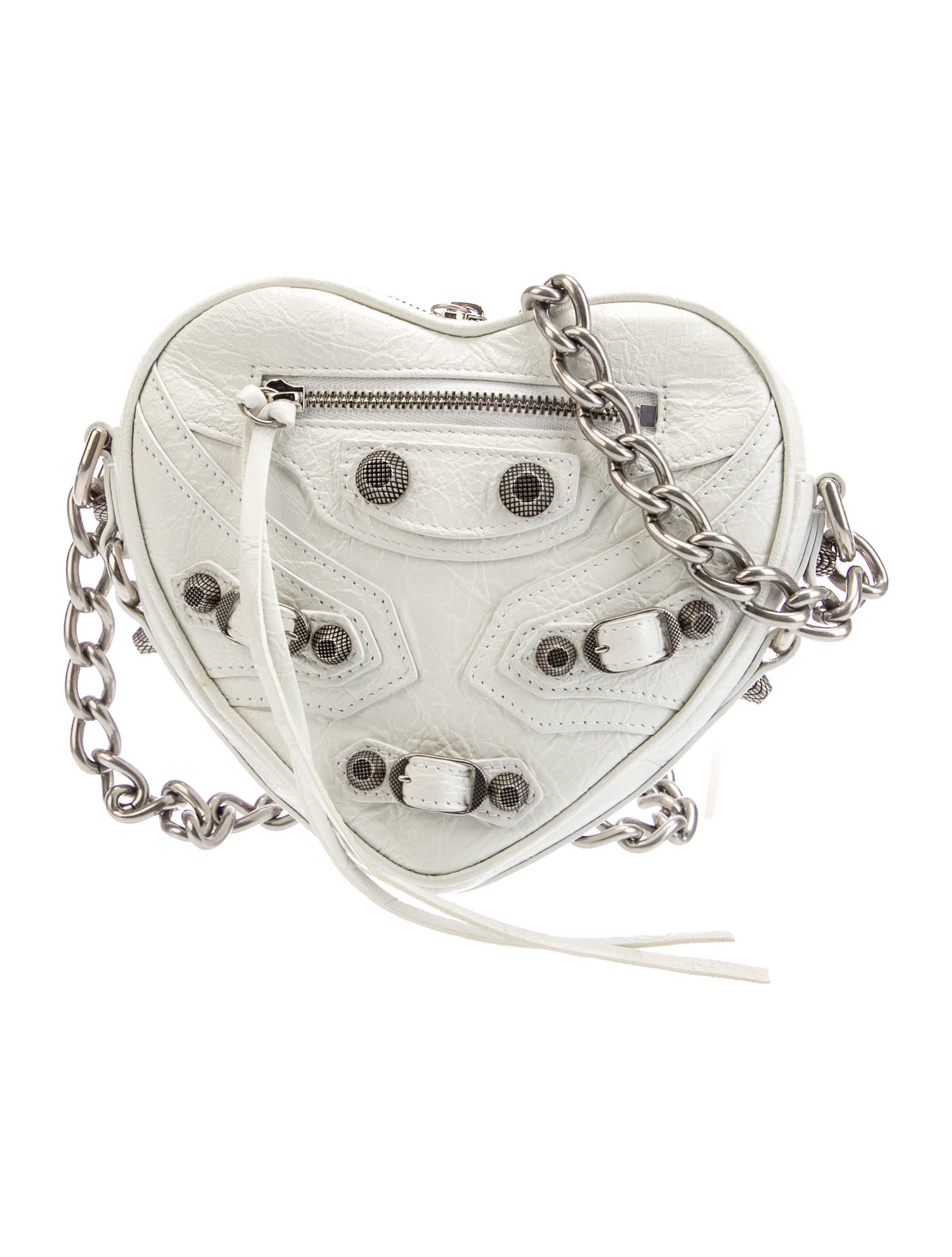 Balenciaga Leather Le Cagole Heart Bag Mini 2023