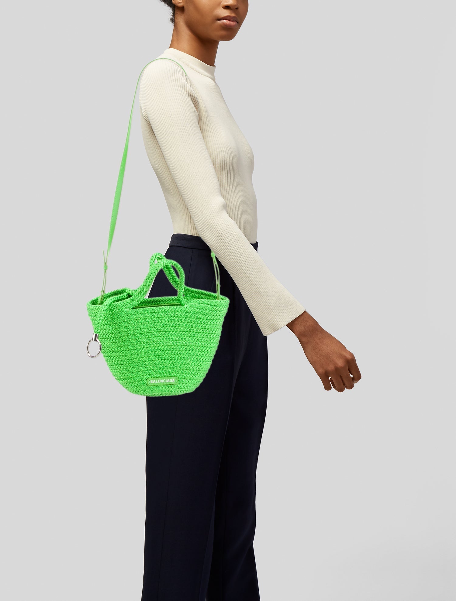 Balenciaga Canvas Top Handle Bag