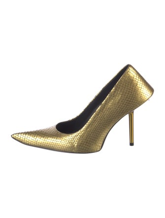 Balenciaga Snakeskin Animal Print Pumps
