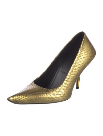 Balenciaga Snakeskin Animal Print Pumps