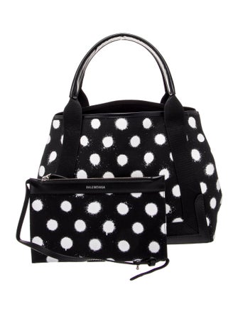 Balenciaga Canvas Navy Cabas Small 2022