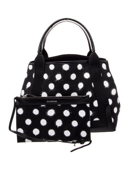 Balenciaga Canvas Navy Cabas Small 2022