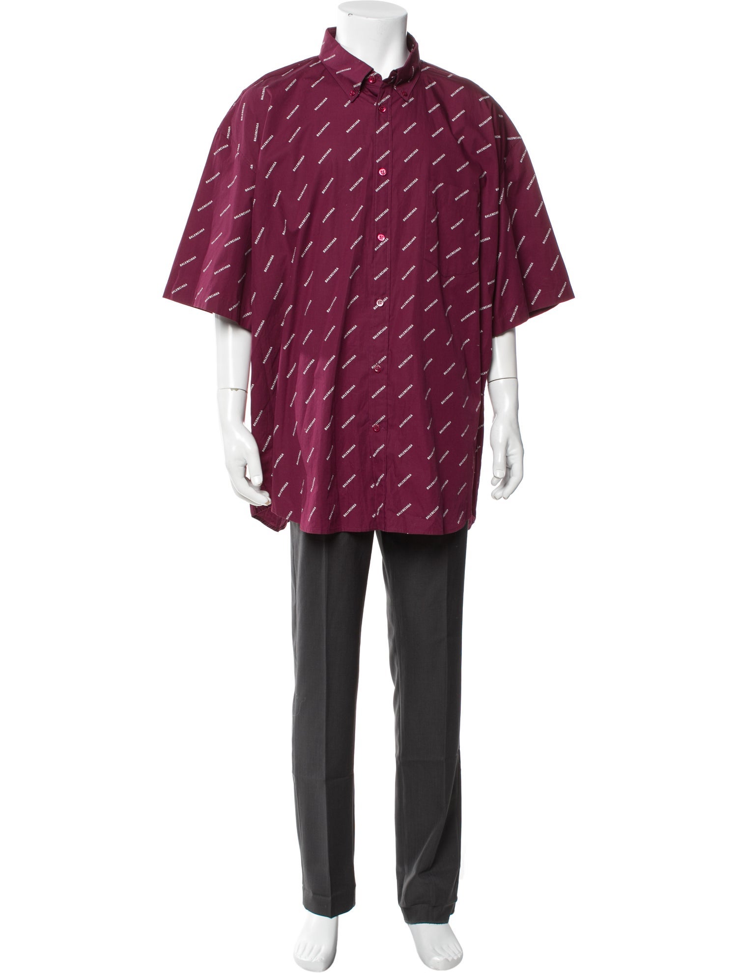 Balenciaga 2019 Signature Logo Shirt