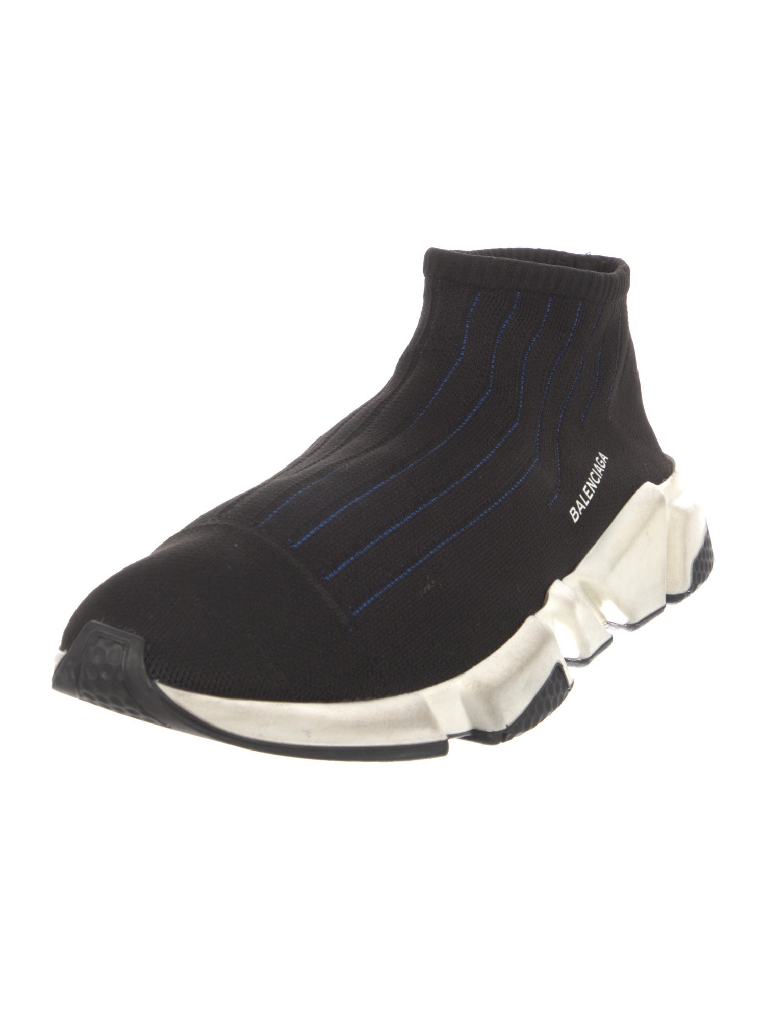 Balenciaga Speed Trainer 'Blue Stripe' Sock Sneakers