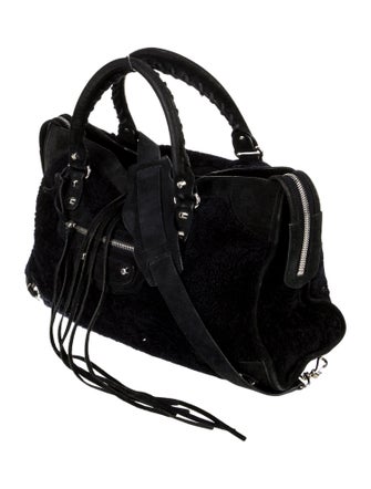 Balenciaga Shearling Motocross Classic City