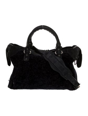 Balenciaga Shearling Motocross Classic City