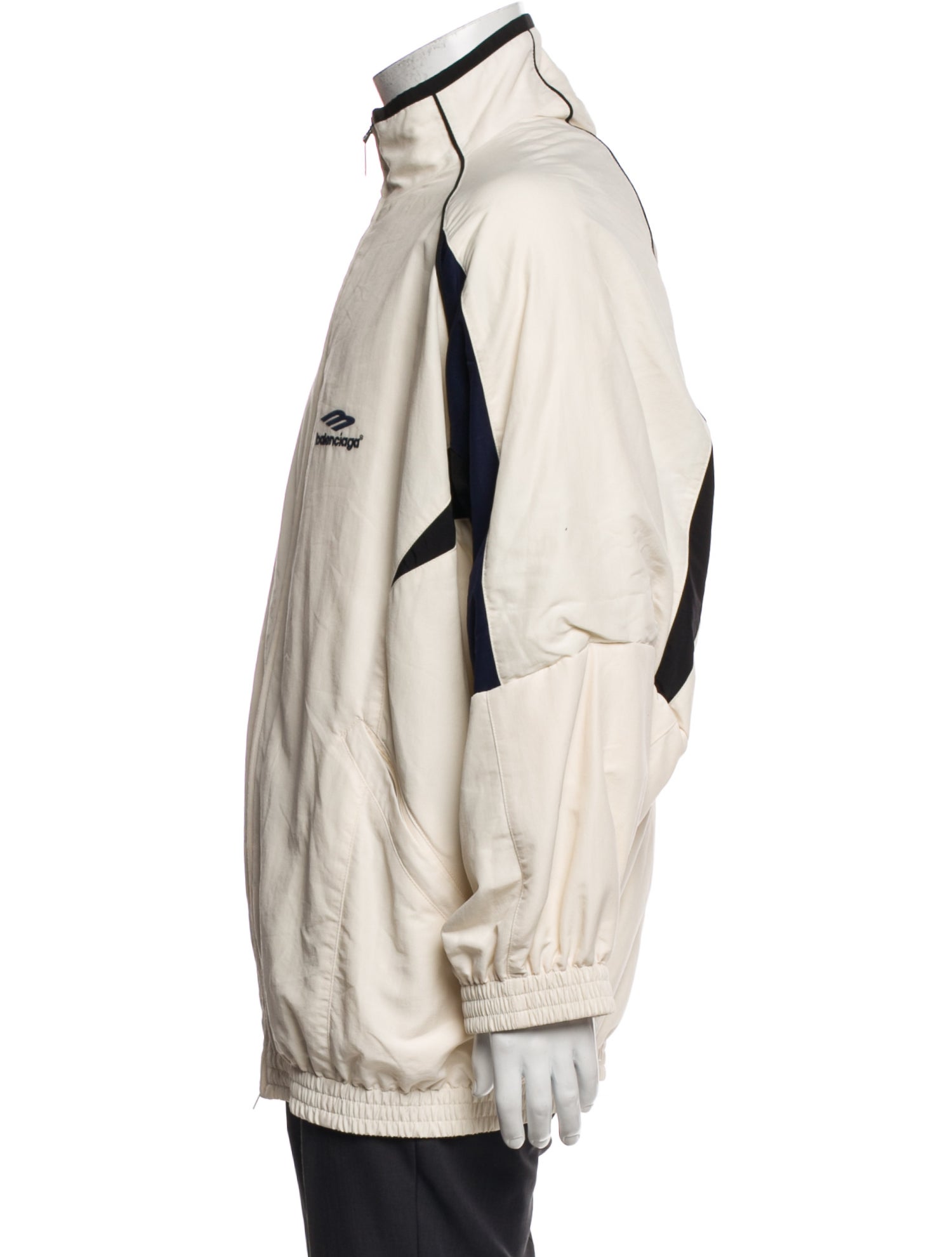 Balenciaga 2022 Colorblock Pattern Windbreaker