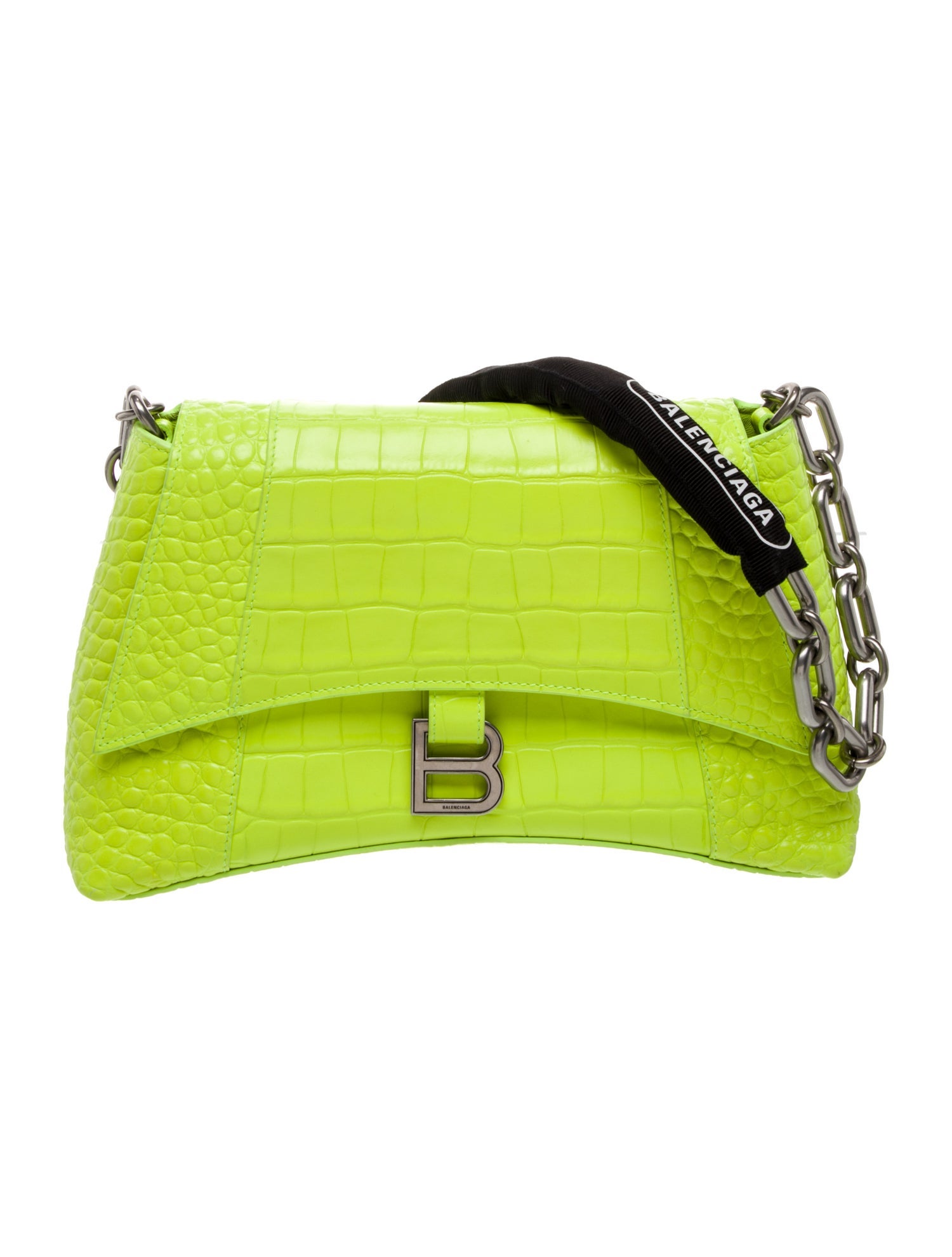 Balenciaga Embossed Leather Shoulder Bag 2022