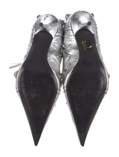 Balenciaga Leather Studded Accents Boots