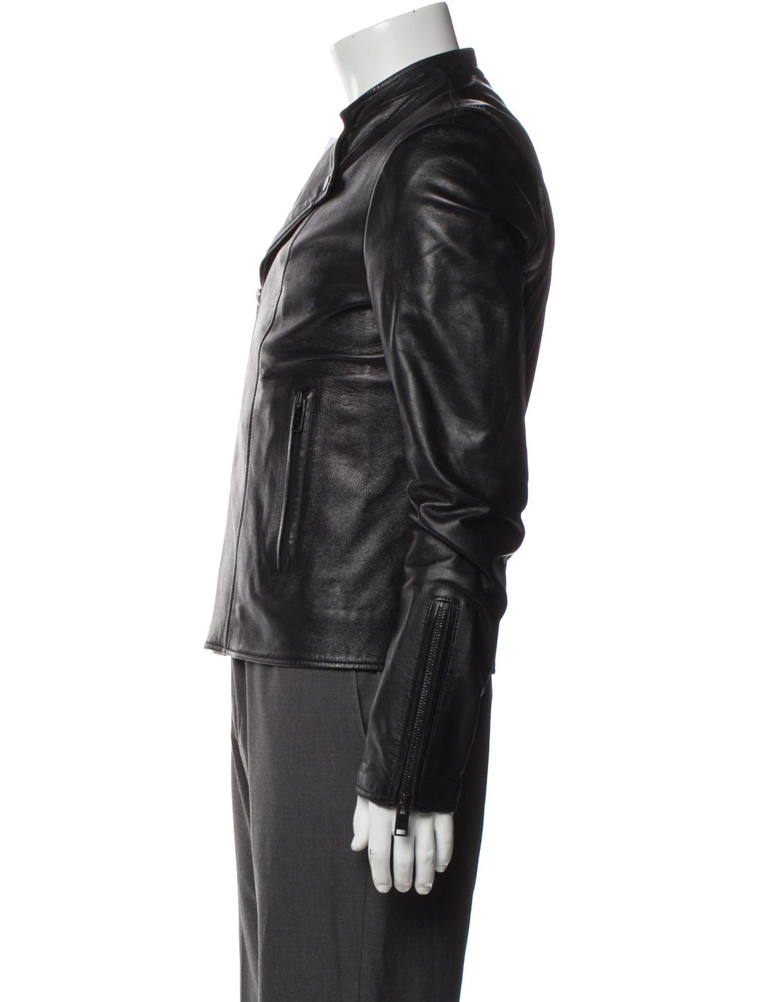 Balenciaga 2012 Lamb Leather Moto Jacket
