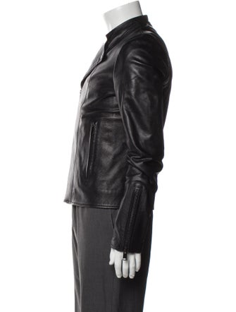 Balenciaga 2012 Lamb Leather Moto Jacket