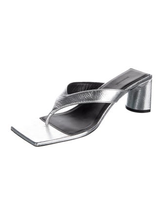 Balenciaga Leather Slides