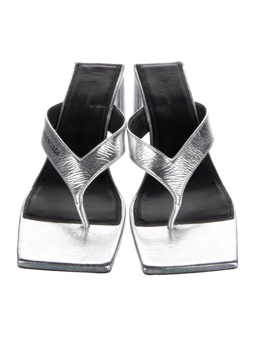 Balenciaga Leather Slides