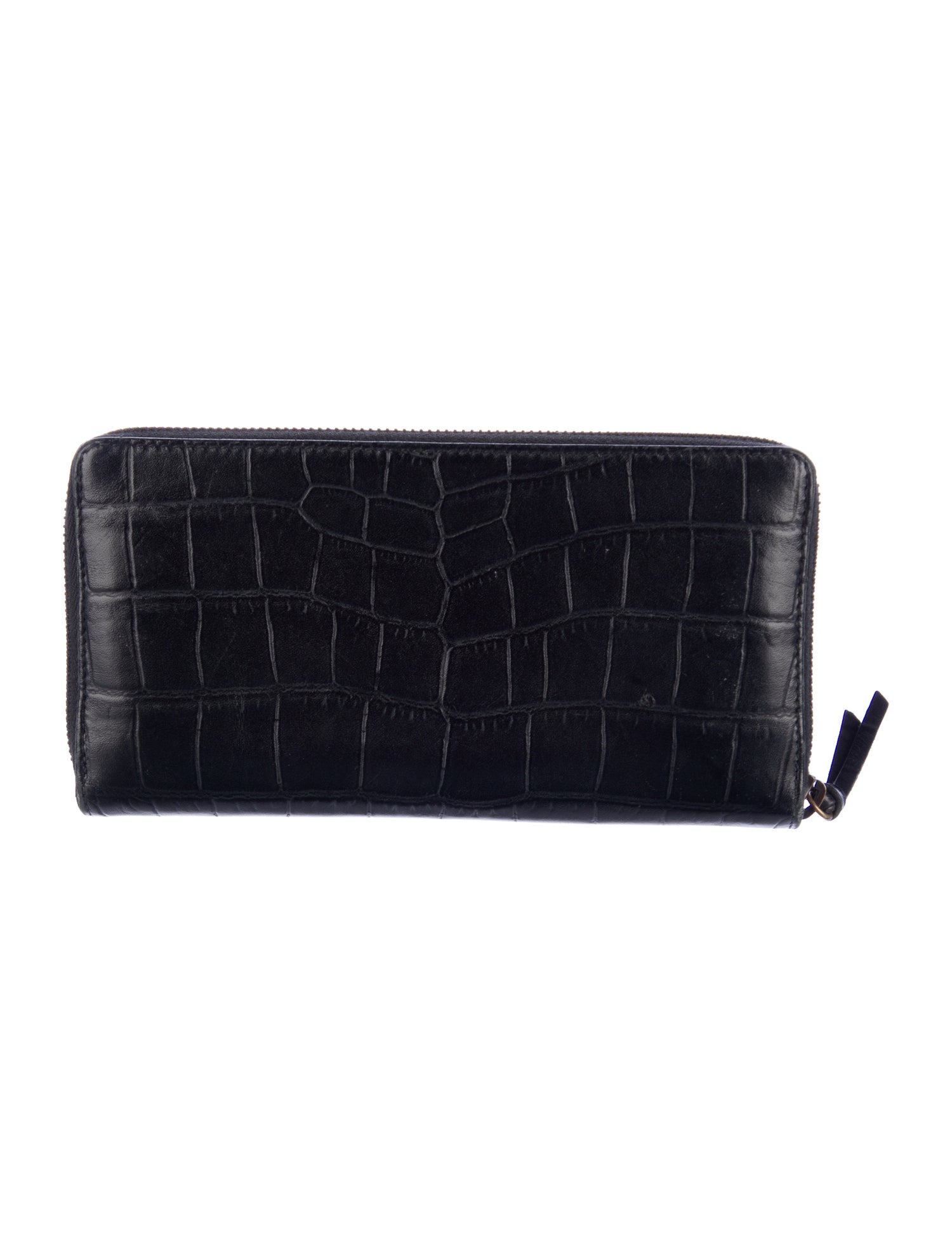 Balenciaga 2017 Embossed Leather Continental Wallet