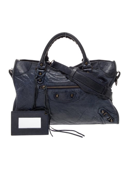 Balenciaga Leather Motocross Classic City Medium